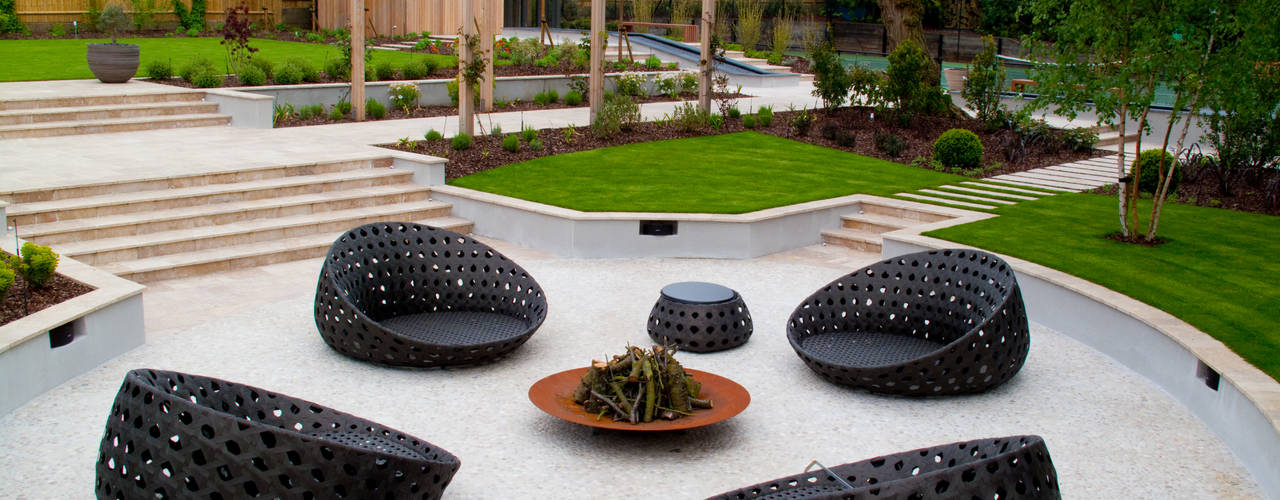 A private garden, Surrey, Bowles & Wyer Bowles & Wyer Jardins modernos
