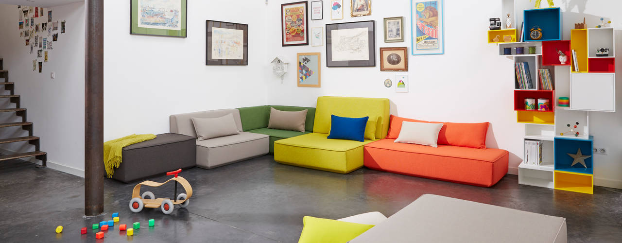 Sofas, Cubit- Bits For Living Cubit- Bits For Living Salas de estar minimalistas