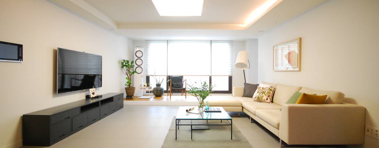 homify Salas de estar modernas