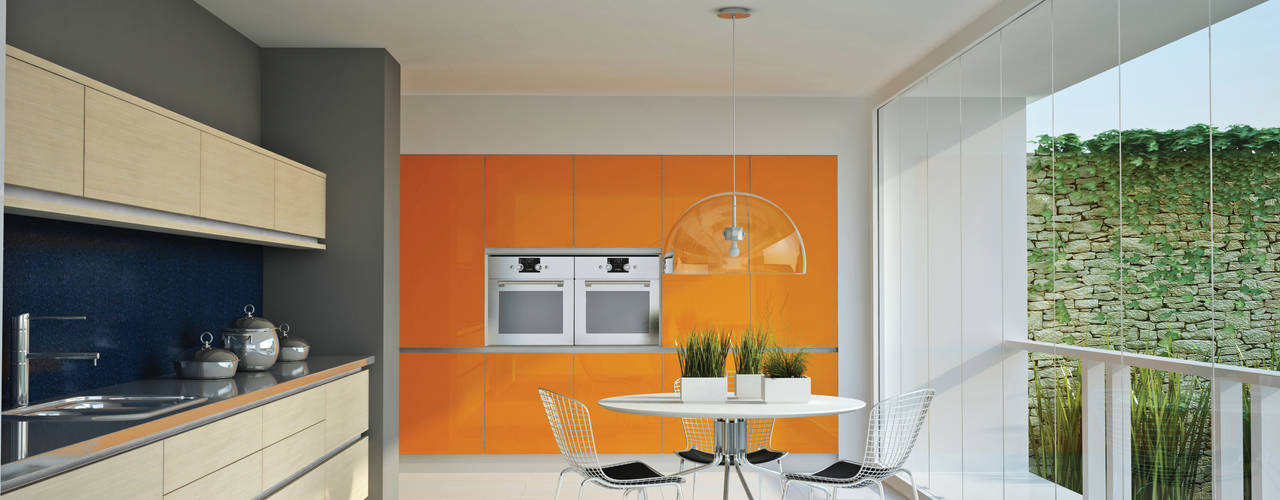 Amoblamientos Reno, Katz - estilo&diseño Katz - estilo&diseño ห้องครัว กระจกและแก้ว