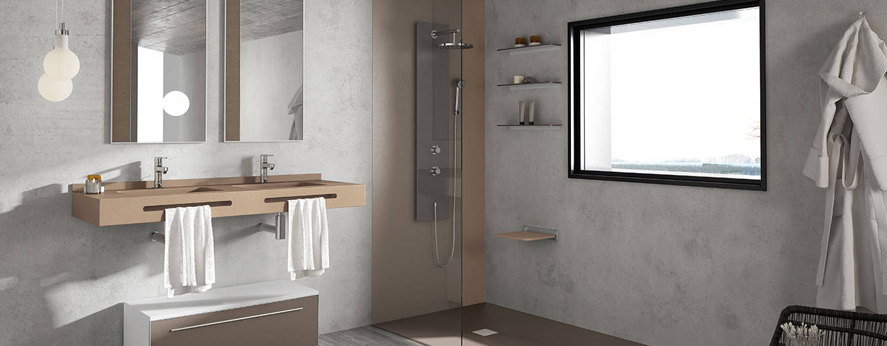 BAÑERAS Y DUCHAS, MUEBLES OYAGA MUEBLES OYAGA Phòng tắm phong cách hiện đại