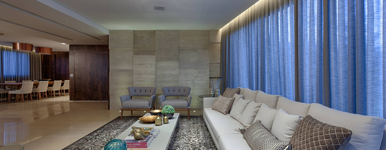 Casa Aplhaville Lagoa dos Ingleses, Mariana Borges e Thaysa Godoy Mariana Borges e Thaysa Godoy Modern Living Room