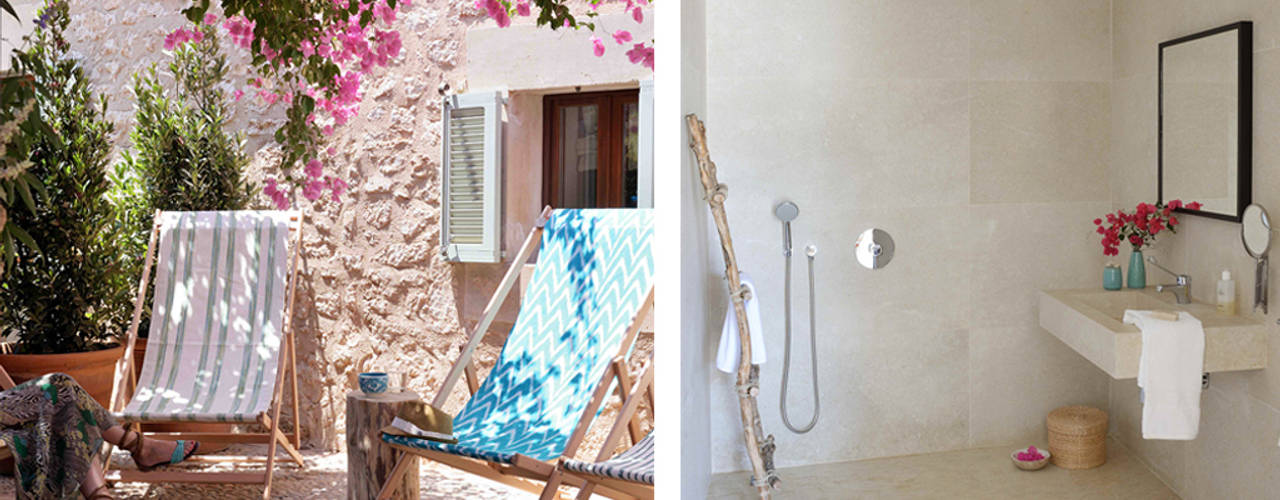HOTEL CAL REIET – GUEST HOUSES, Bloomint design Bloomint design Balcones y terrazas de estilo mediterráneo