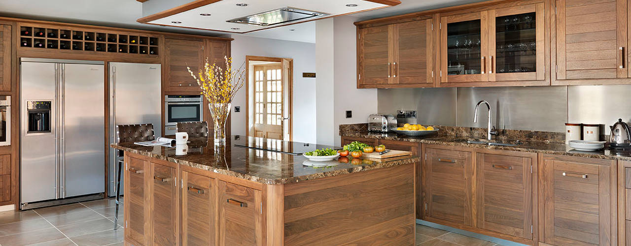 Grosvenor | Walnut And Marble Elegance, Davonport Davonport Nhà bếp phong cách hiện đại Gỗ Wood effect