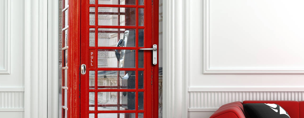 Door Cover: speciale città!, Crearreda Crearreda Puertas estilo clásico Compuestos de madera y plástico