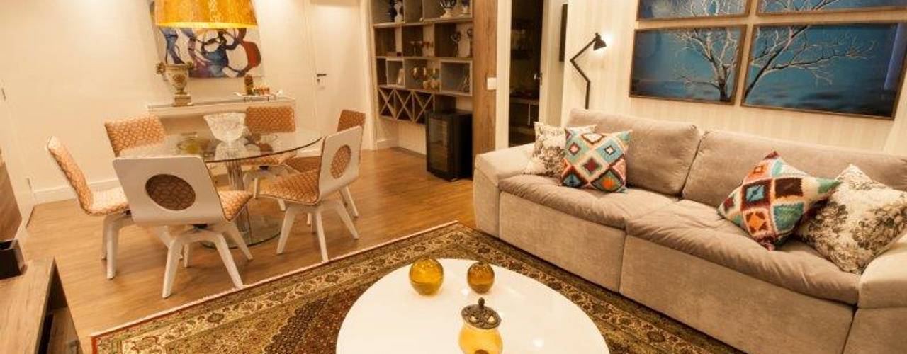 Apartamento, Artenova Interiores Artenova Interiores غرفة المعيشة