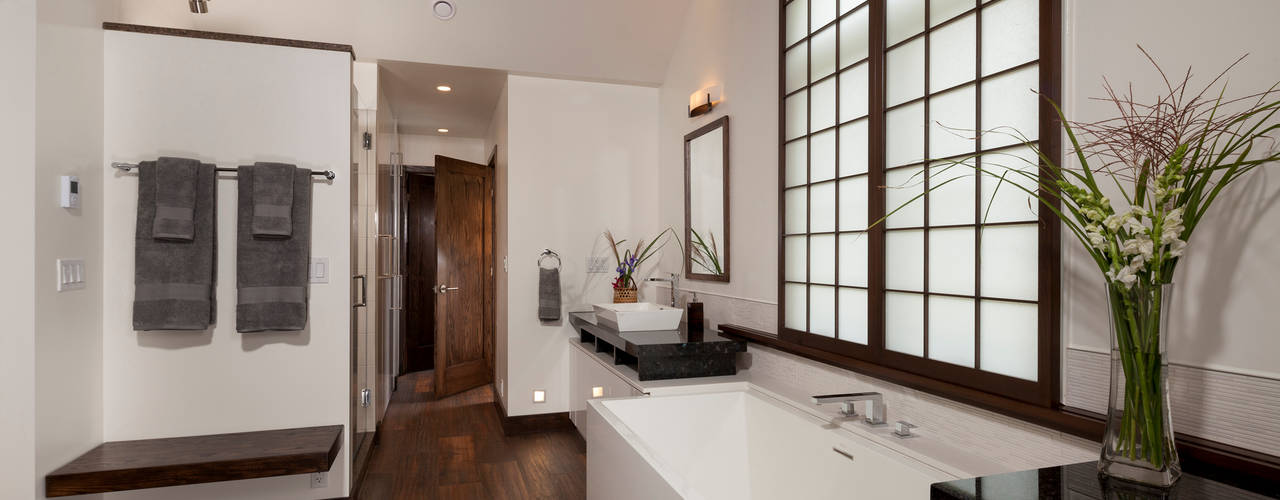 A Window to the Serenity, Penguin Environmental Design L.L.C. Penguin Environmental Design L.L.C. Asian style bathrooms