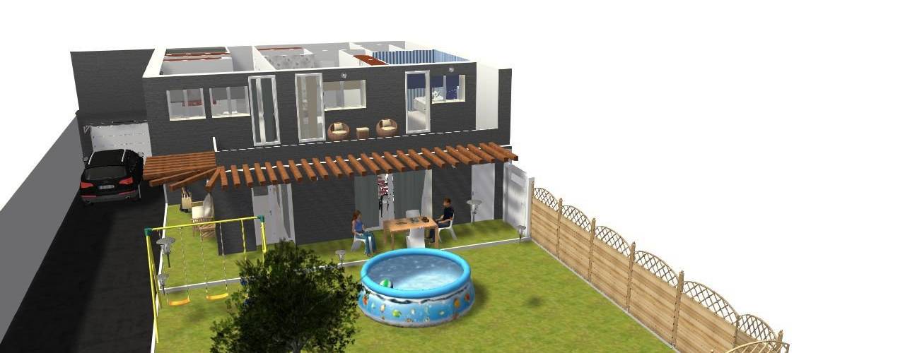 Jardin construcciones y reformas Viguera Jardines de estilo ecléctico