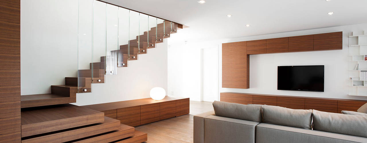 Z House, EXiT architetti associati EXiT architetti associati 客廳 木頭 Wood effect