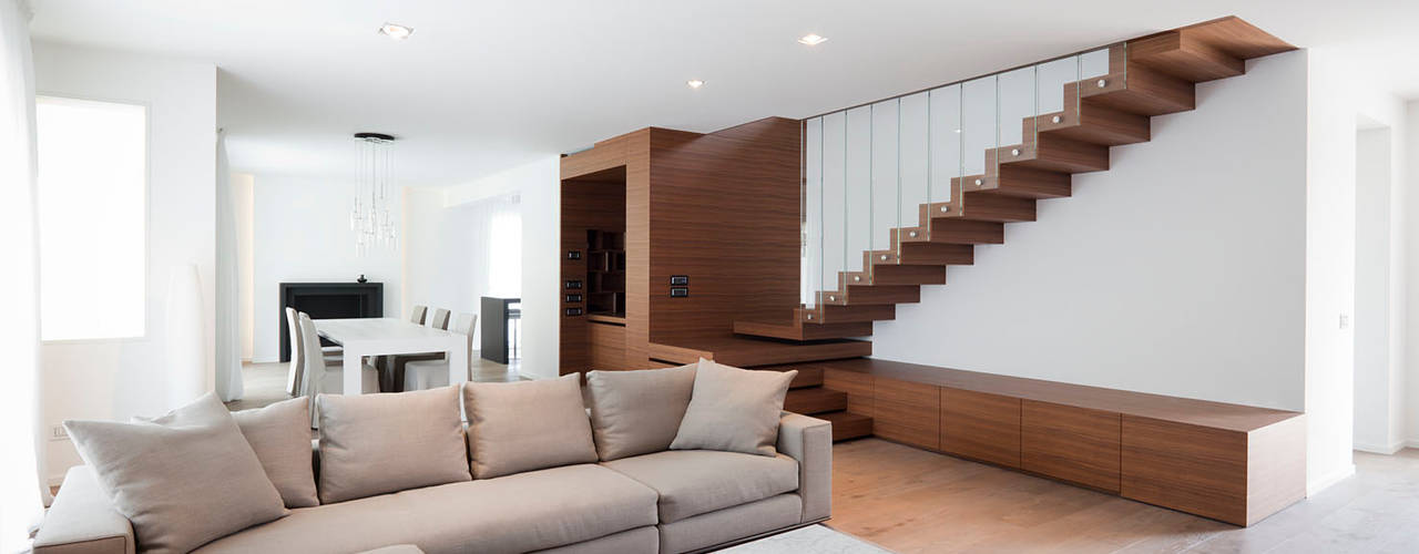 Z House, EXiT architetti associati EXiT architetti associati Living room Wood