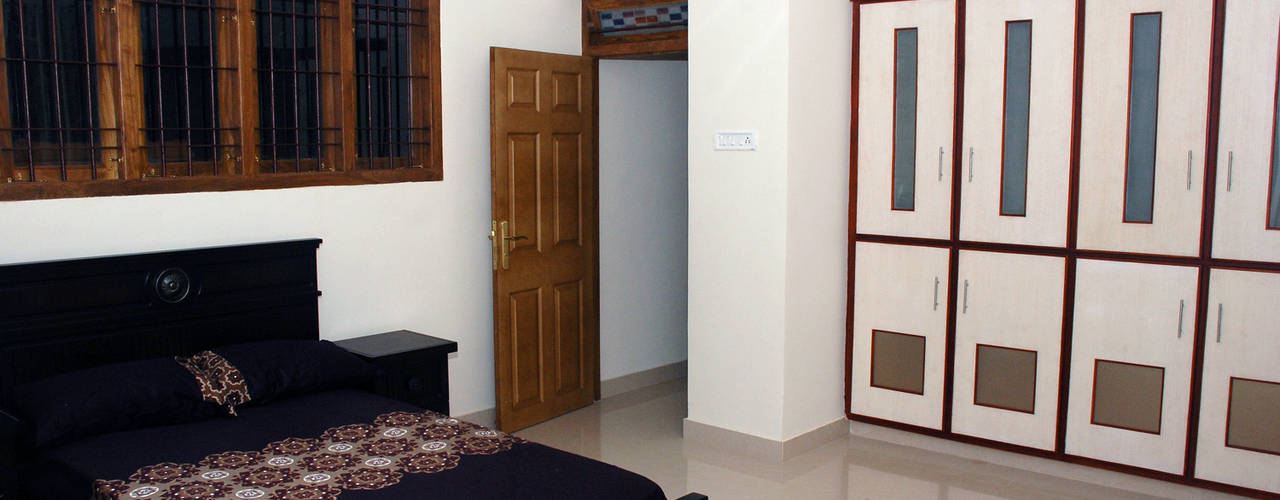 Krishnakumar Residence Interiors, dd Architects dd Architects Klassische Schlafzimmer
