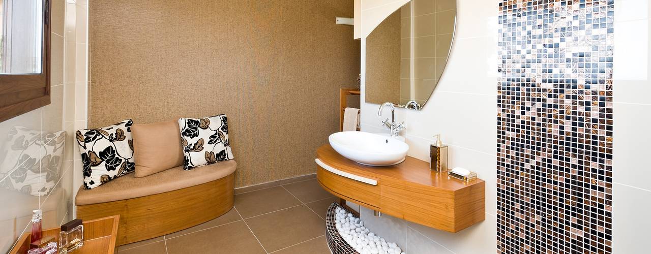 Bathroom / Girne / Cyprus, Şölen Üstüner İç mimarlık Şölen Üstüner İç mimarlık Moderne Badezimmer