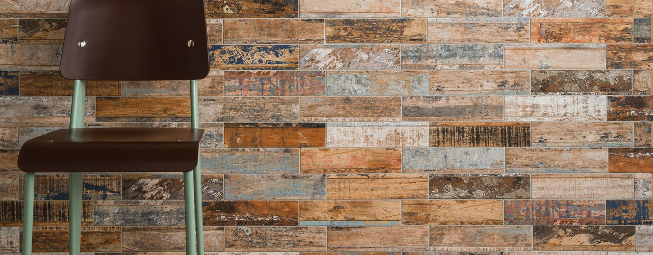 Wood Effect Tiles, The London Tile Co. The London Tile Co. ラスティックスタイルな 壁&床