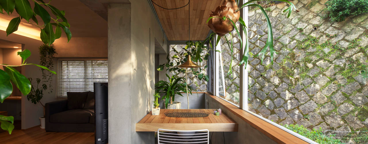 覚王山のリノベーション, Nobuyoshi Hayashi Nobuyoshi Hayashi Balcon, Veranda & Terrasse modernes