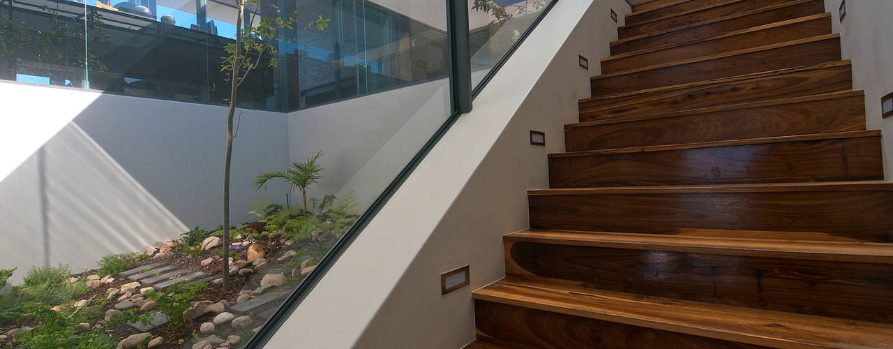Villa Wilderness, van ringen architecten van ringen architecten Modern corridor, hallway & stairs