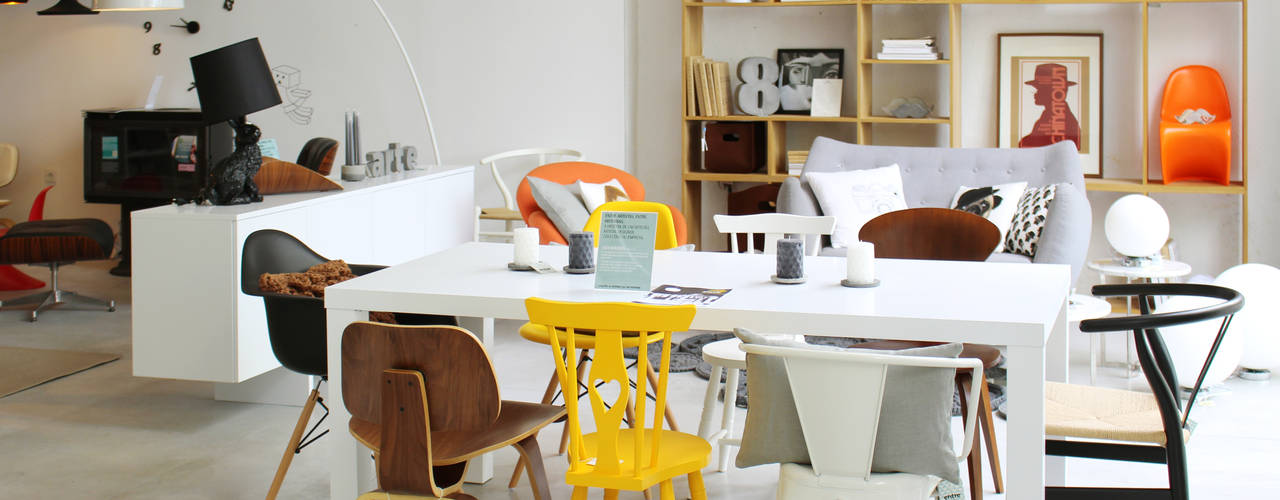 OUTONO E INVERNO, Entre Led e Design Entre Led e Design Minimalist dining room Wood Wood effect