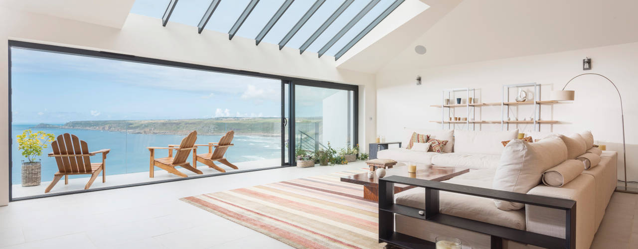 Gwel-An-Treth, Sennen Cove, Cornwall, Laurence Associates Laurence Associates Modern living room