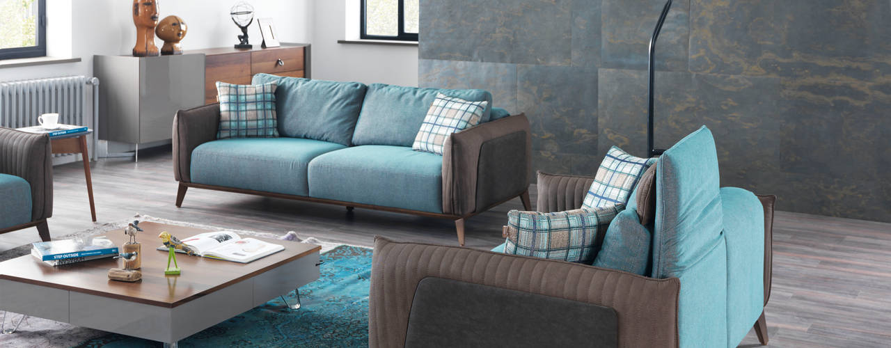 Benz Oturma Grubu, NILL'S FURNITURE DESIGN NILL'S FURNITURE DESIGN Modern living room