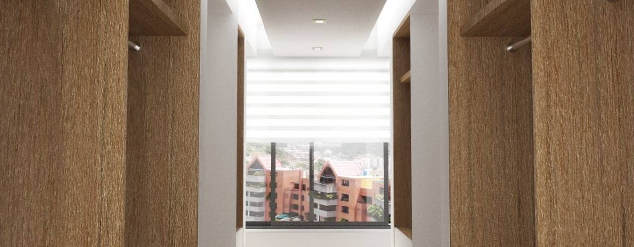 Lomas de La Alameda, RRA Arquitectura RRA Arquitectura Minimalist corridor, hallway & stairs