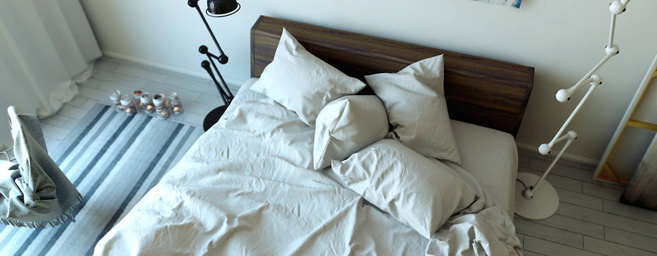 The Bed, ArqRender ArqRender Modern Bedroom White