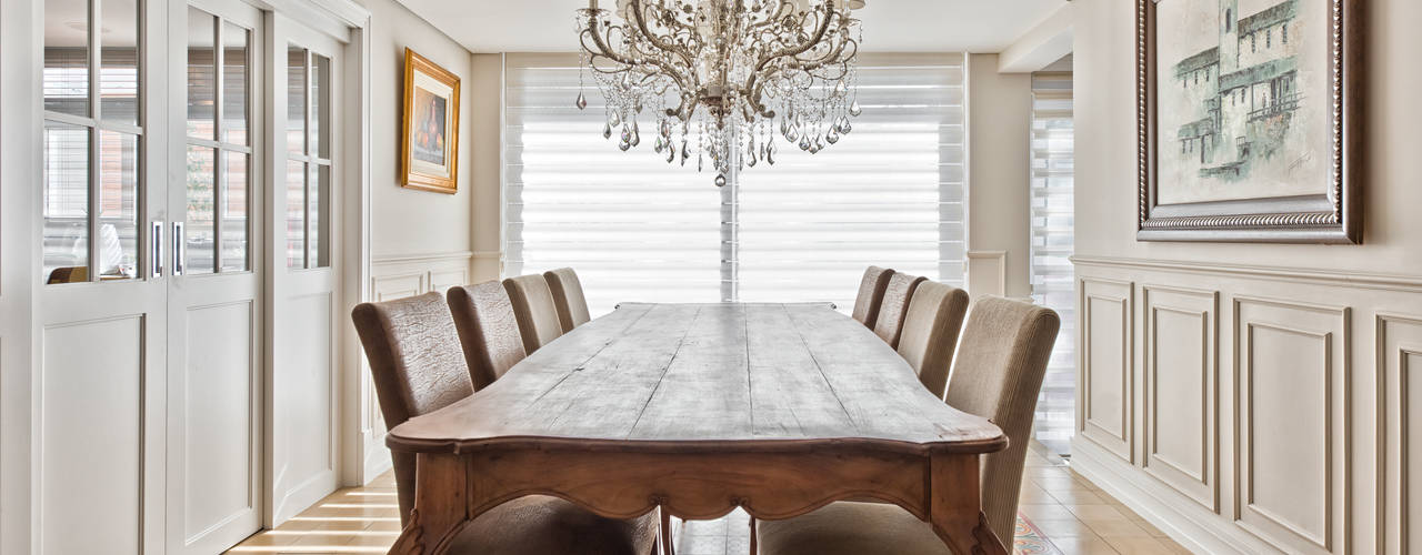 RESIDÊNCIA JG, UNION Architectural Concept UNION Architectural Concept Classic style dining room Wood Wood effect