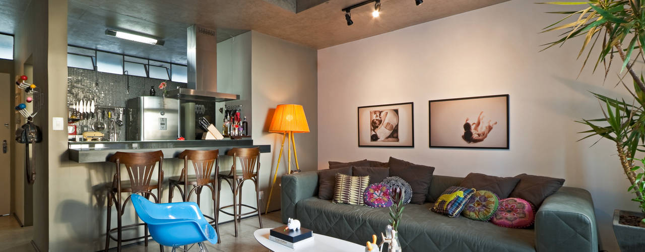 Loft Funcionários, Dubal Arquitetura e Design Dubal Arquitetura e Design Salones modernos