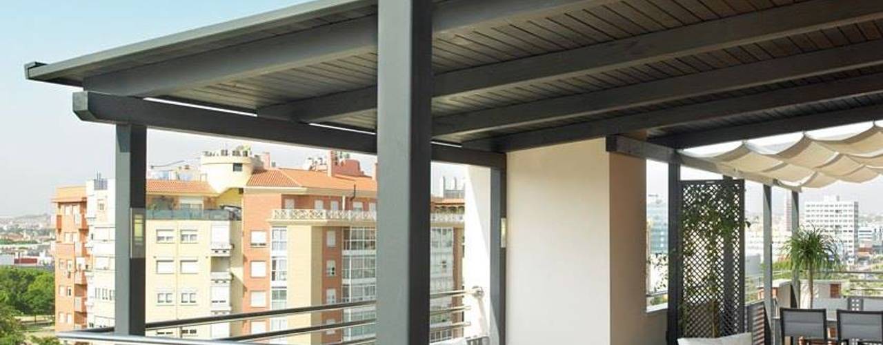 Terrazas, JS ARQUITECTURA JS ARQUITECTURA Modern balcony, veranda & terrace