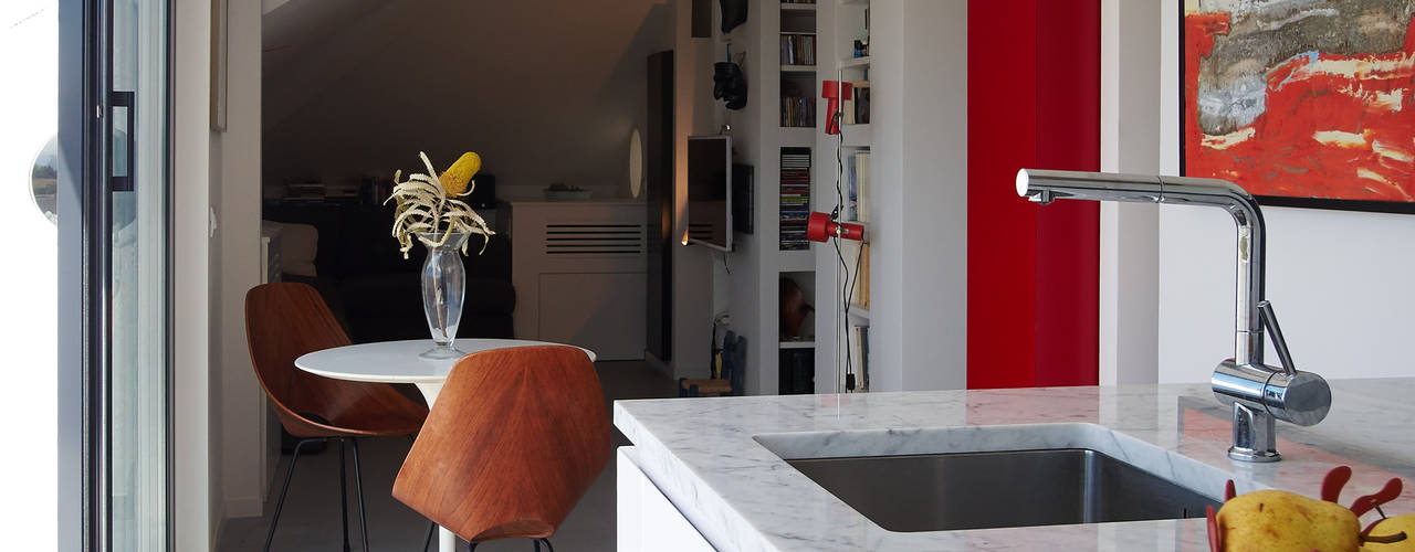 Loft Parco Nomentano - Roma, in&outsidesign in&outsidesign Modern kitchen