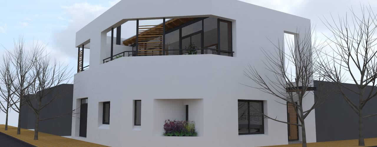 Casa Pasaje Rafael, UFV 72 Arquitectura Integral UFV 72 Arquitectura Integral Maisons modernes