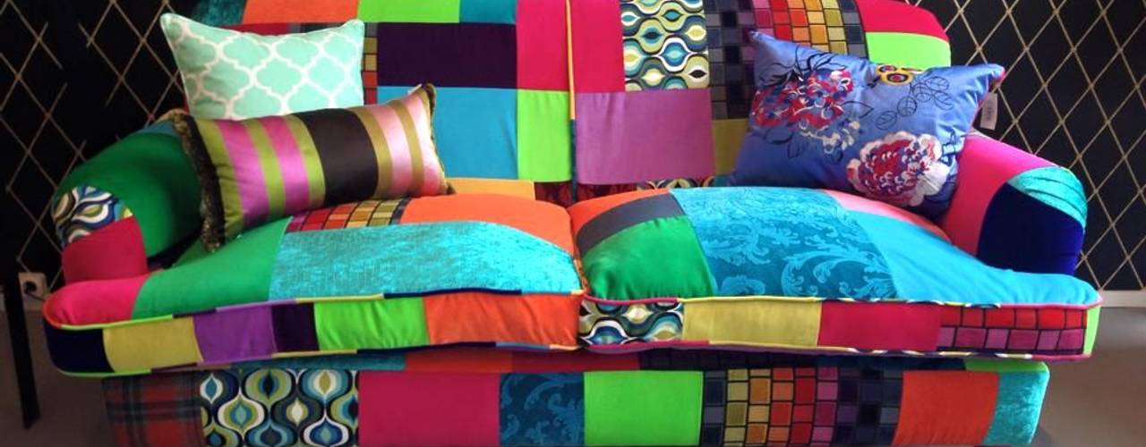 Sofa Patchwork , Juicy Colors Juicy Colors غرفة المعيشة