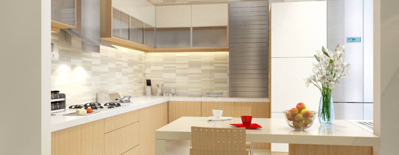 Singh Residence, Space Interface Space Interface Кухня в стиле модерн