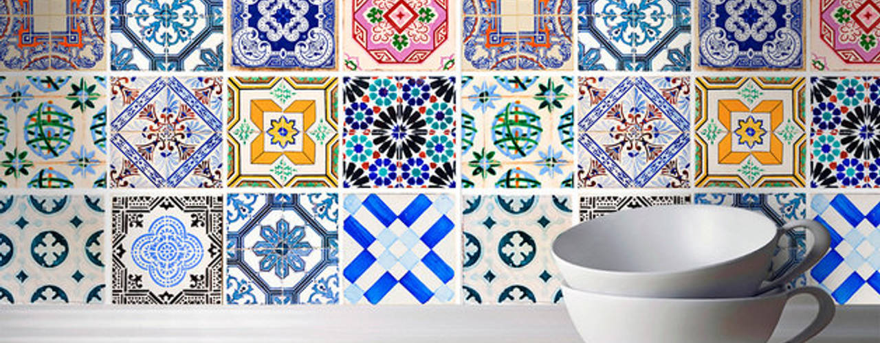 Traditional Spanish Tile Decals, MOONWALLSTICKERS.COM MOONWALLSTICKERS.COM