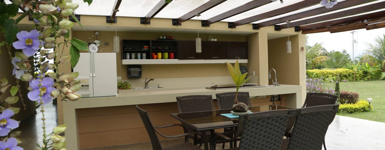 ESTADERO ROZO ARB , COLECTIVO CREATIVO COLECTIVO CREATIVO Tropical style kitchen