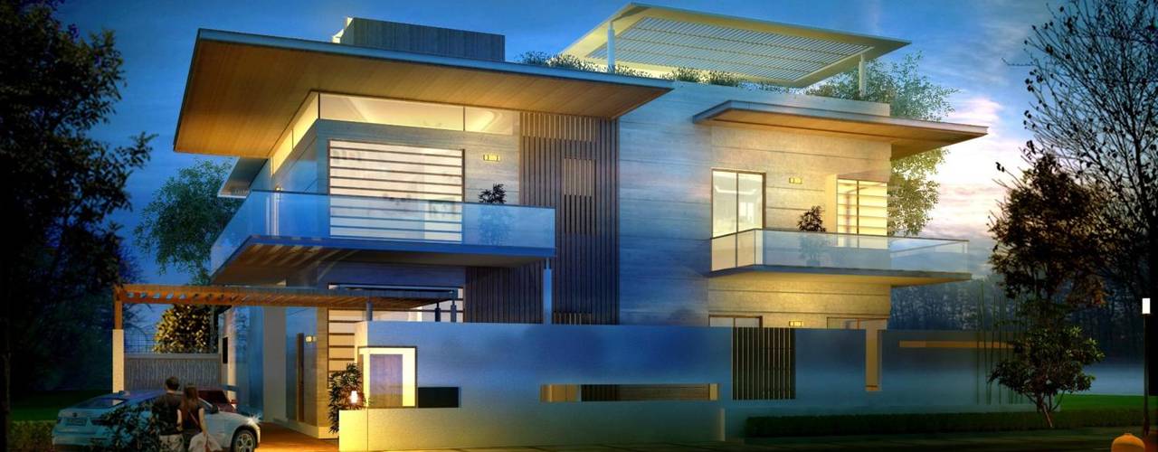 Poddar residence, Dutta Kannan Partners Dutta Kannan Partners Modern houses