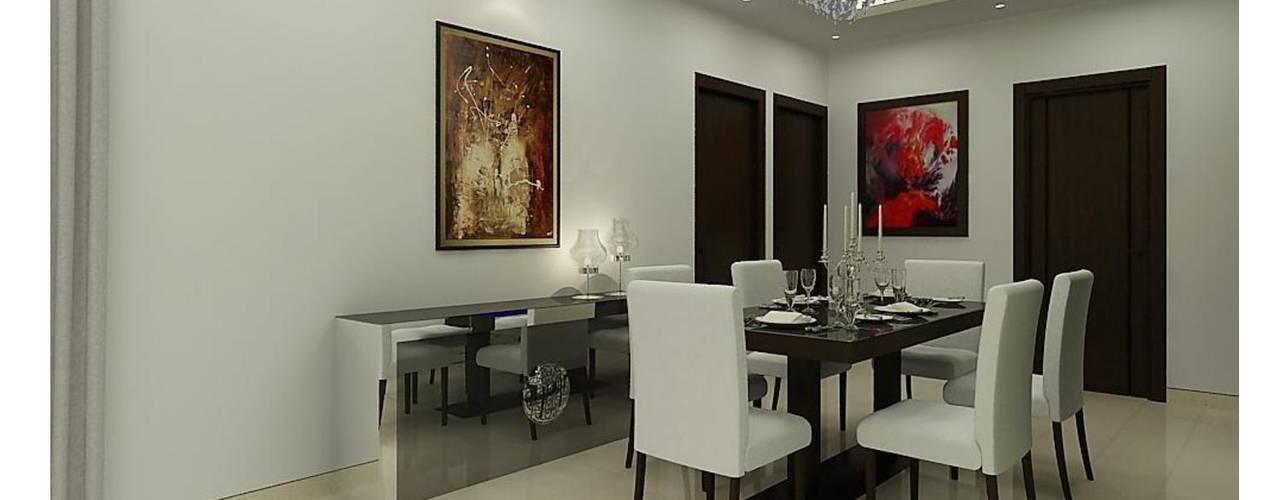 Kolte Patil Mirabillis apartment, Dutta Kannan Partners Dutta Kannan Partners Modern dining room