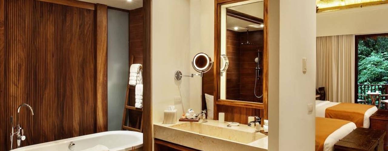 Hotel Matlali Selva, BR ARQUITECTOS BR ARQUITECTOS Bathroom لکڑی Wood effect