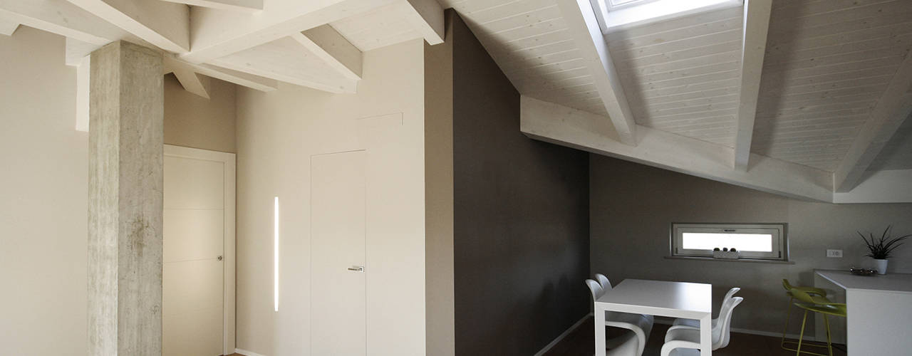 Mansarda, Luca Mancini | Architetto Luca Mancini | Architetto Modern living room