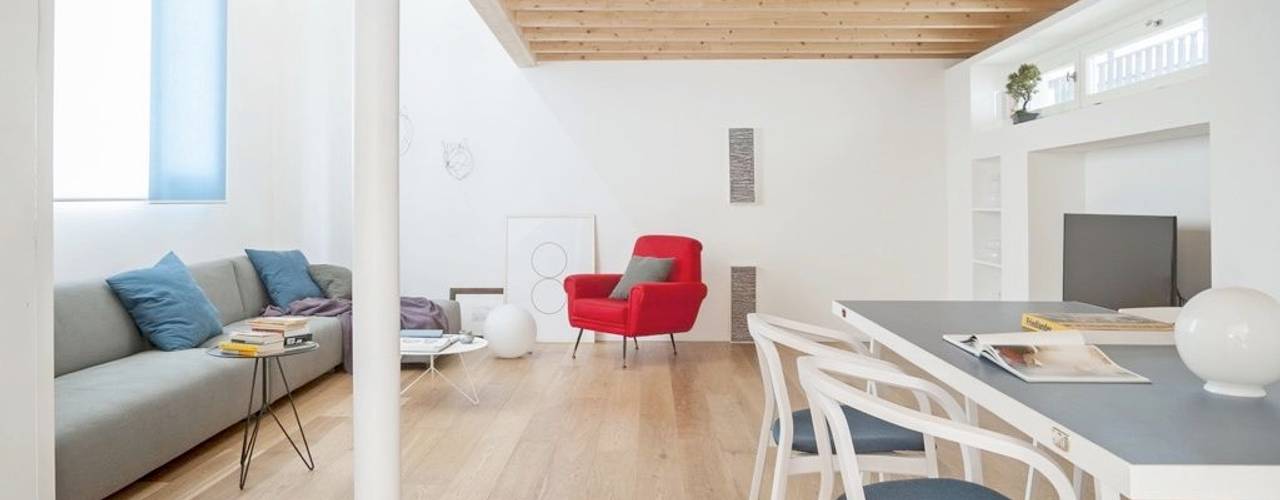 Casa CM, MIROarchitetti MIROarchitetti Modern living room Wood Wood effect