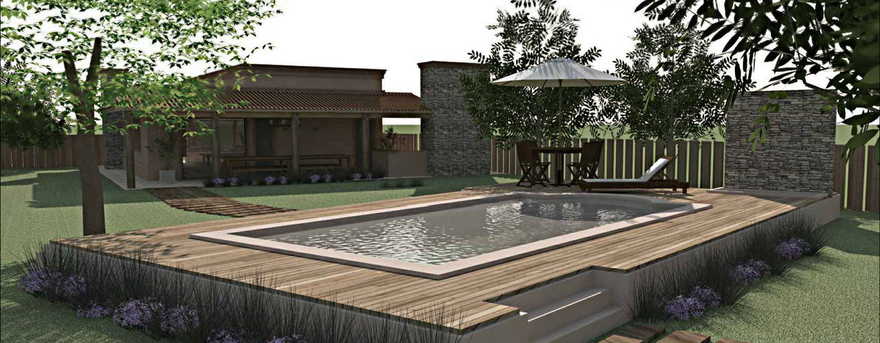 CASA DE CAMPO, Ronda Estudio Ronda Estudio Country style pool