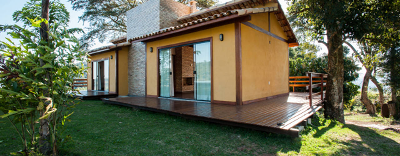 Residência JA, L2 Arquitetura L2 Arquitetura Country style house