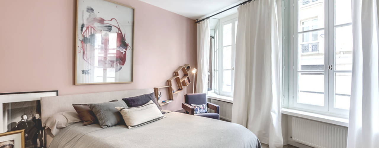 APPARTEMENT BOHEME CHIC AU MASCULIN, cristina velani cristina velani Chambre scandinave