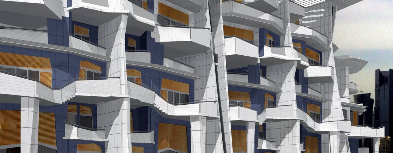 Urban Flats , organic Arts+Architecture organic Arts+Architecture Modern houses ایلومینیم / زنک