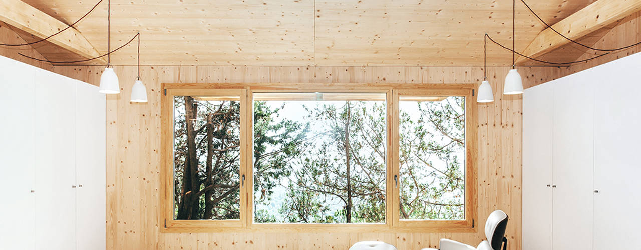 Casa estudio de madera, dom arquitectura dom arquitectura Living room