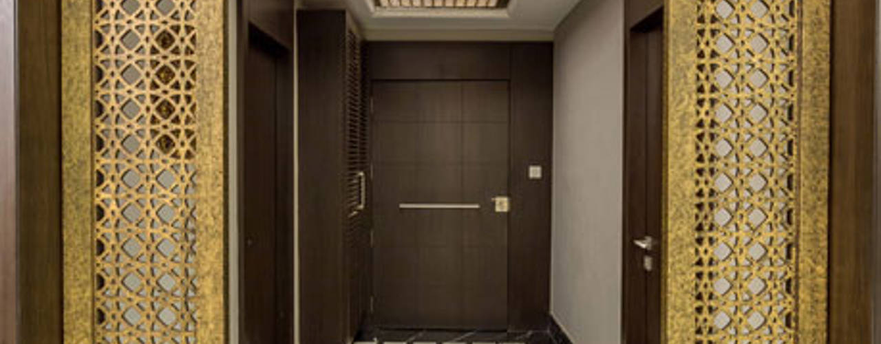 Kumar Residence, Spaces and Design Spaces and Design Modern Corridor, Hallway and Staircase