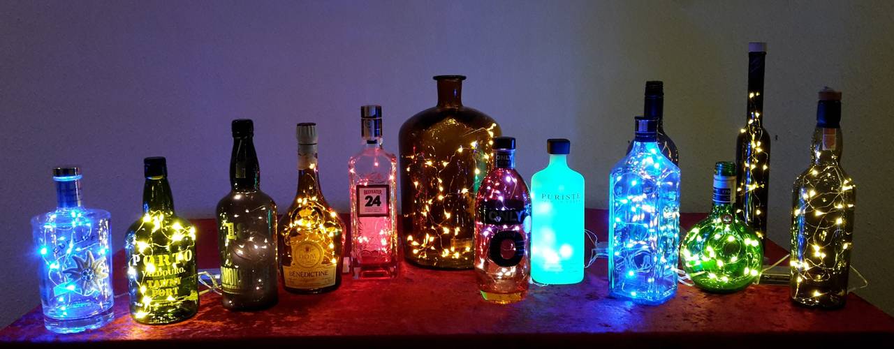 Ambiente LED Flaschen Deko , Cocktailtumblers Cocktailtumblers Ticari alanlar Cam