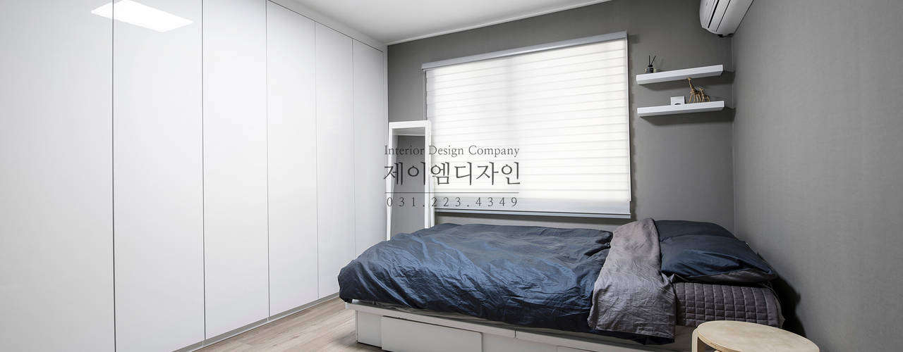 영통 매탄동 동남아파트 22평인테리어, JMdesign JMdesign Industrial style bedroom