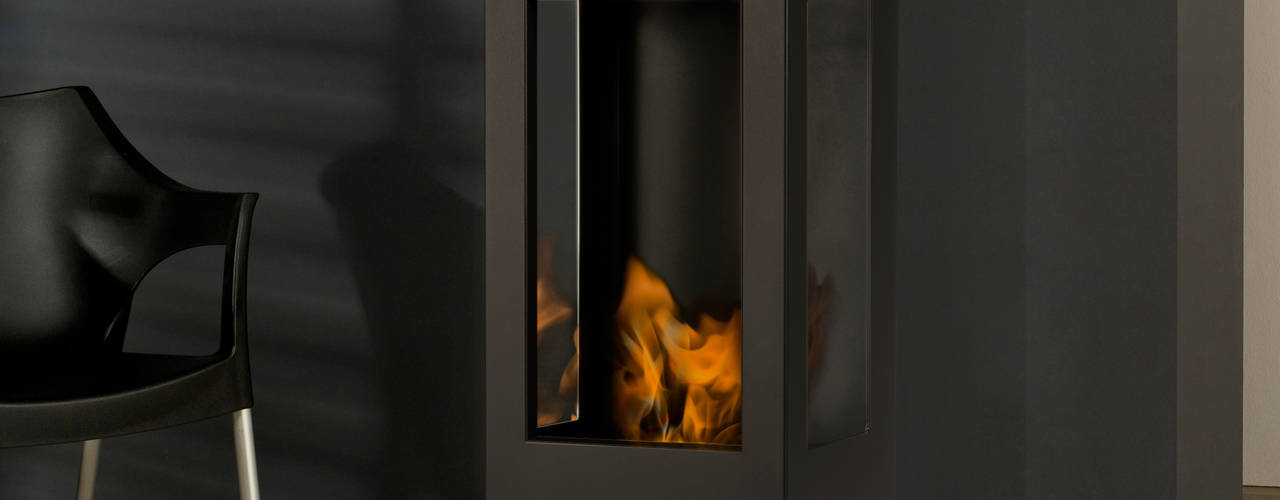 prism fire Opti-myst (heat), muenkel design - Elektrokamine aus Großentaft muenkel design - Elektrokamine aus Großentaft Modern living room