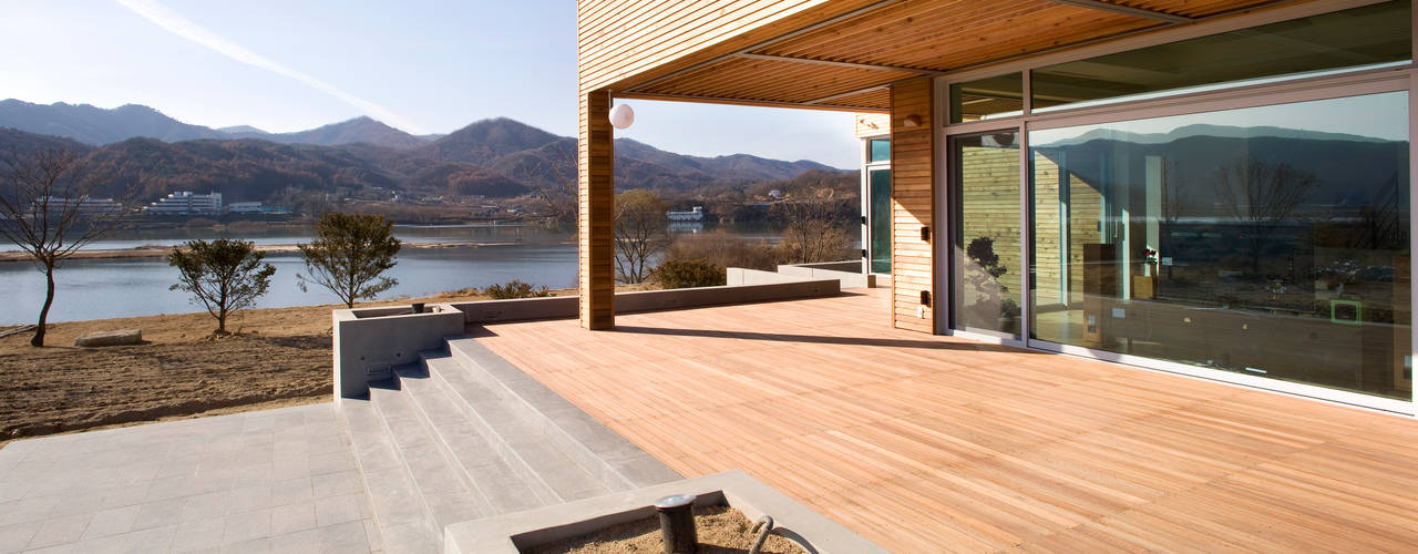 양평 616-9 , craft design craft design Moderne balkons, veranda's en terrassen