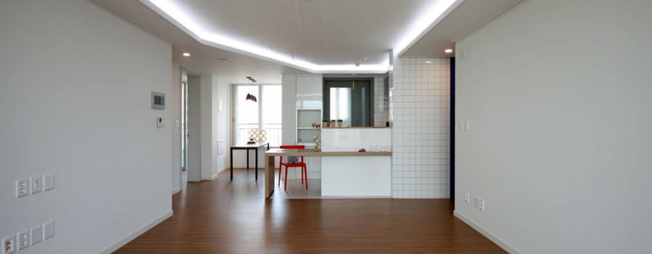 동탄아파트인테리어 시범다은마을 월드메르디앙 24평 인테리어, 디자인스튜디오 레브 디자인스튜디오 레브 Moderne Wohnzimmer