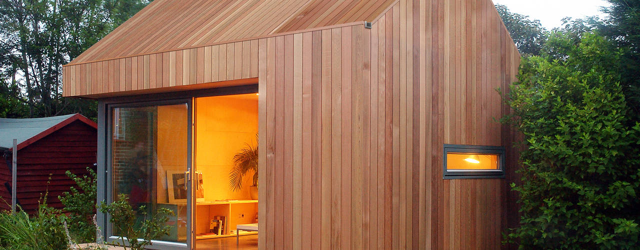 Estudios de cubierta inclinada 3, ecospace españa ecospace españa Casas de estilo moderno Madera Acabado en madera